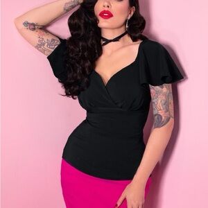 ISO Vixen by Michelle Pitt Black Babydoll Top in 2XL or 3XL